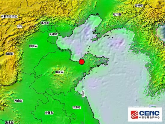 莱州地震最新消息今天